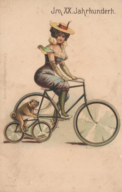 Cartolina celebrativa del passaggio al 1900 da German School