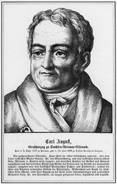 Carl August, Granduca di Sassonia-Weimar-Eisenach da German School