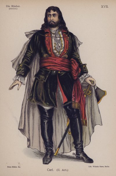 Carl, da Die Rauber (I Masnadieri) di Friedrich Schiller da German School