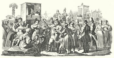 Carnevale nel distretto di Cannstatt a Stoccarda, autunno 1835 da German School