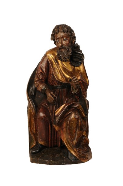 Scultura in tiglio di un profeta, sveva c.1500 da German School
