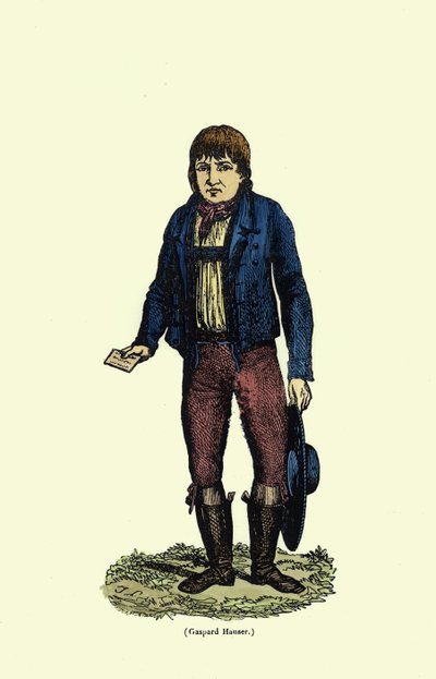 Caspar Hauser (c.1812-1833) (colorazione successiva) da German School