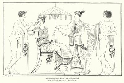 Cassandra preparata per il suo matrimonio con Bellerofonte da German School
