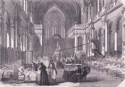 Chiesa di Parigi convertita in ospedale da German School