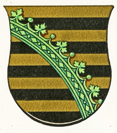 Stemma della Sassonia, c.1898 da German School