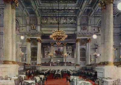 Sala da concerto, Giardino Zoologico di Berlino, Germania (litografia a colori) da German School