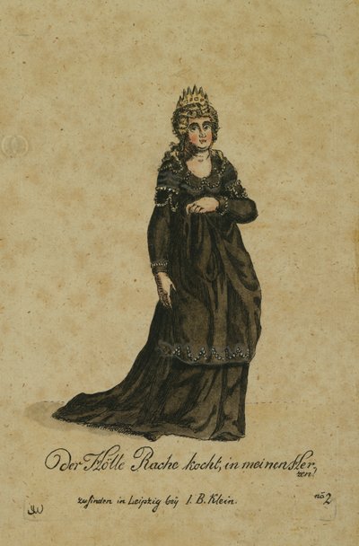 Costume per il ruolo della Regina della Notte nell