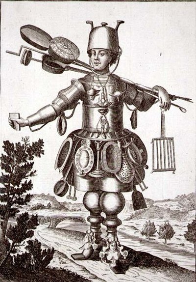 Costume per un calderaio, pub. da Gerard Valck c.1690 da German School