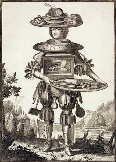 Costume per un pasticciere, pub. da Gerard Valck c.1690 da German School