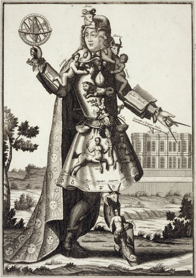 Costume per un astrologo, pub. da Gerard Valck c.1690 da German School
