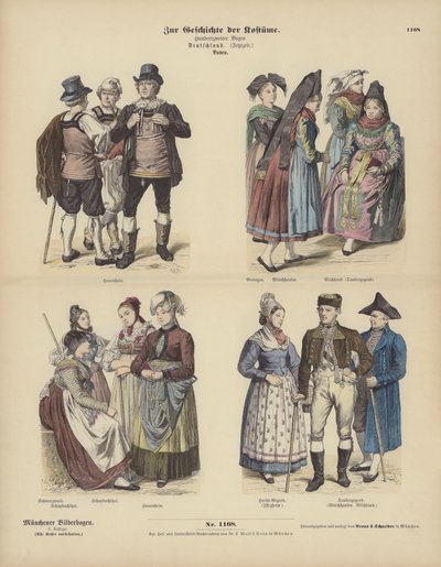 Costumi di Baden, Germania da German School