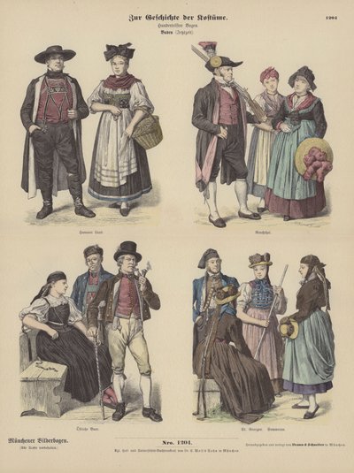 Costumi di Baden, Germania da German School