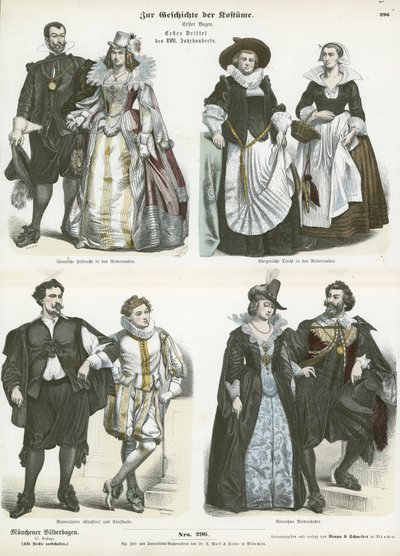Costumi dei Paesi Bassi, inizio XVII secolo da German School