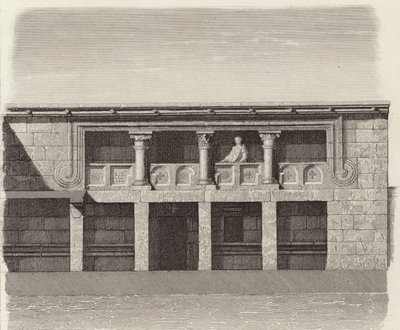 Cortile di una casa greca antica in Siria centrale. Illustrazione per Bilder-Atlas da German School
