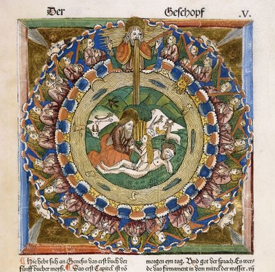 Creazione di Eva, 1483 da German School