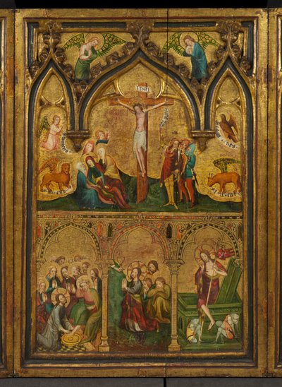 Trittico della crocifissione (precedentemente noto come il Trittico di Estouteville) (pannello centrale), c.1374 da German School