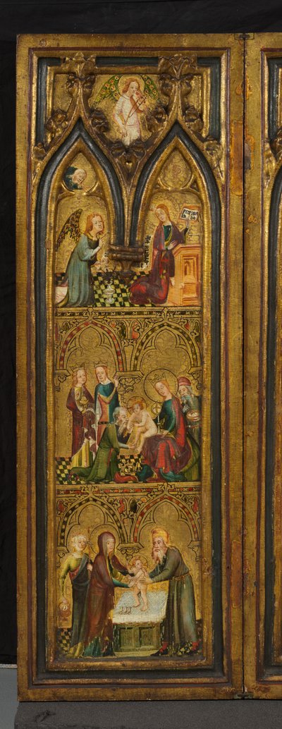 Trittico della Crocifissione (precedentemente noto come Trittico di Estouteville) (ala sinistra), c.1374 da German School