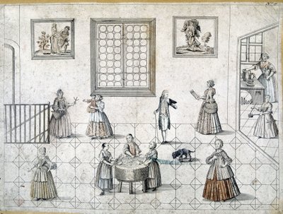 Vita quotidiana dei nobili e dei loro servitori, Germania da German School