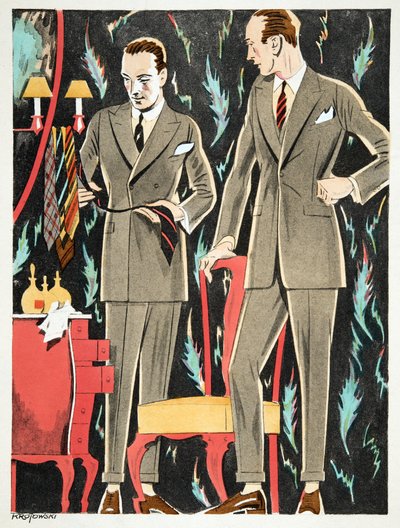Der Arbiter, abiti di Fasskessel & Muntmann, da Styl, pub.1922 da German School