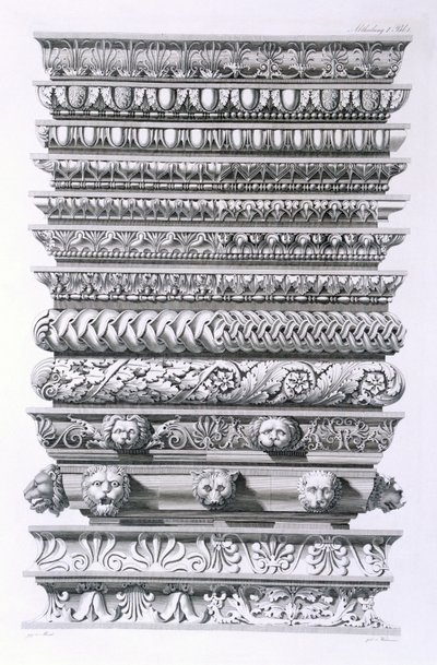 Progetti per cornici, 1856 da German School