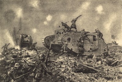 Distruzione dei carri armati inglesi da parte delle forze tedesche da German School