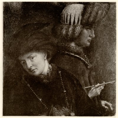 I fratelli Van Eyck, Hubert van Eyck (1366 - 1426), Jan van Eyck (1386 - 1440), 1884-90 (fototipo) da German School