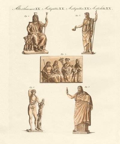 Divinità dei Greci e dei Romani da German School