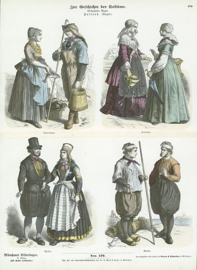 Costumi olandesi, XIX secolo da German School