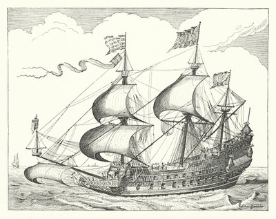 Nave da guerra olandese del XVII secolo da German School