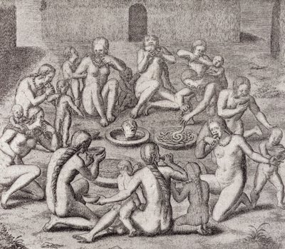 Mangiare la carne di un prigioniero secondo il vecchio storico, da 