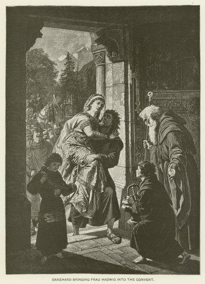 Ekkehard porta Frau Hadwig nel convento da German School