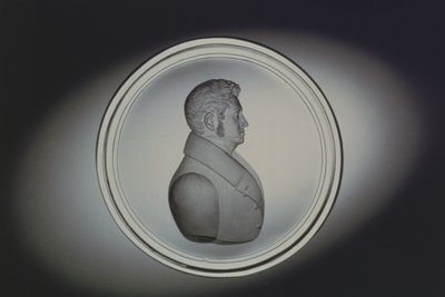 Ritratto inciso di Dominick Biemann, Boemia, 1834 (vetro) da German School