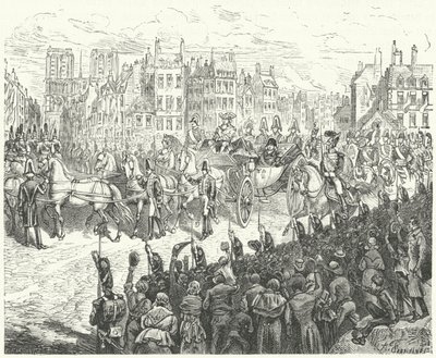 Ingresso del re Luigi XVIII a Parigi, 1814 da German School