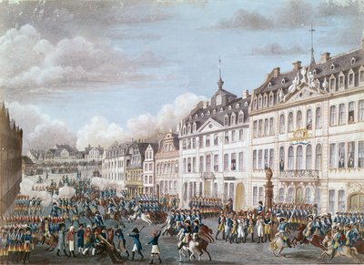 Ingresso delle truppe unite di Prussia e Assia a Francoforte, 2 dicembre 1792 da German School