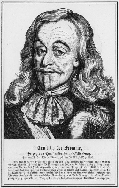 Ernst I, il Pio, Duca di Sassonia-Gotha e Altenburg da German School