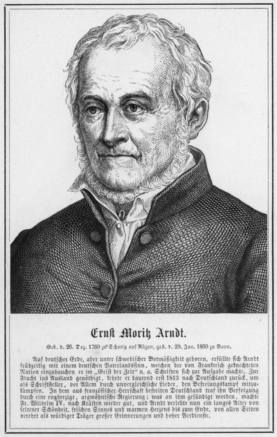 Ernst Moritz Arndt (incisione) da German School