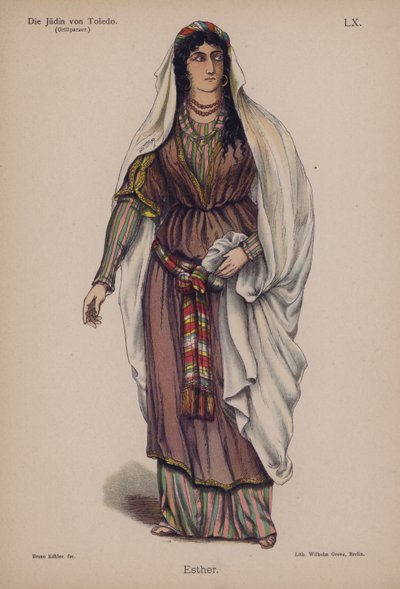 Ester, da La giudea di Toledo di Franz Grillparzer da German School