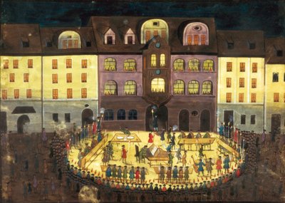 Musica serale in un collegio musicale di Amburgo, c.1740 da German School