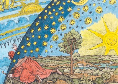 Raffigurazione Fantastica del Sistema Solare (colorazione successiva) da German School