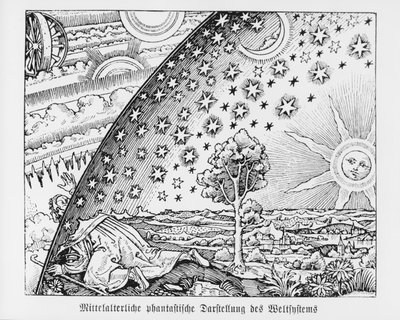 Raffigurazione fantastica del sistema solare da German School