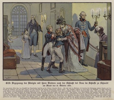 Primo incontro tra la regina Luisa di Prussia e i suoi figli dopo la battaglia di Jena, al castello di Schwedt da German School