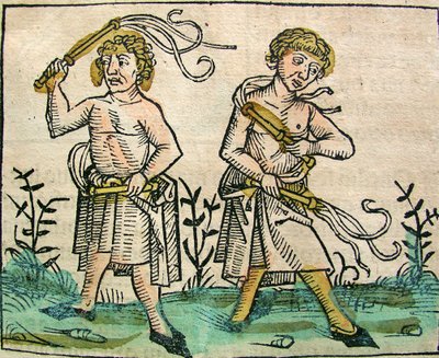 Flagellanti, pubblicato nella Cronaca di Norimberga, 1493 da German School