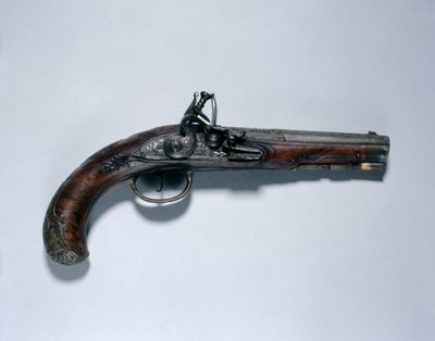 Pistola a pietra focaia, Johann Andreas Kuchenreuter, c.1750 da German School