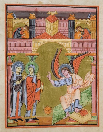 Fol. 33v dalla Scuola di Reichenau Evangeliario, Codex F. II. 1 da German School