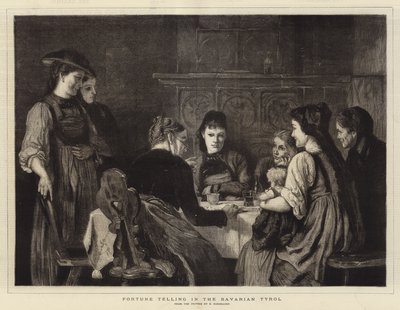 Lettura della fortuna nel Tirolo bavarese da German School