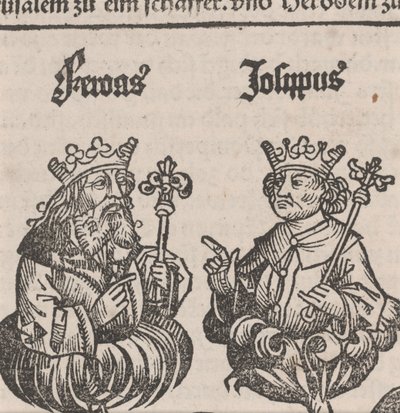 Frammento di Illustrazione dalla Cronaca di Norimberga da German School