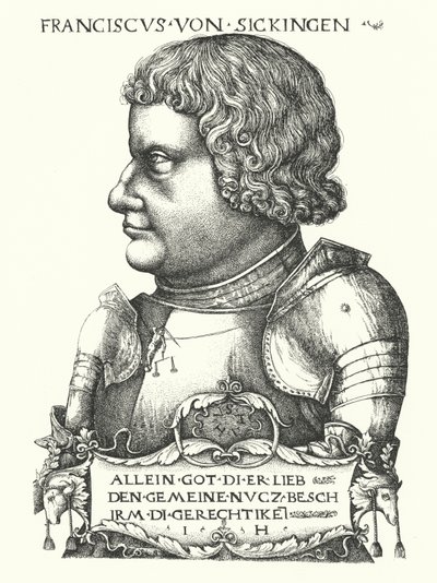 Franz von Sickingen, cavaliere tedesco del periodo della Riforma da German School