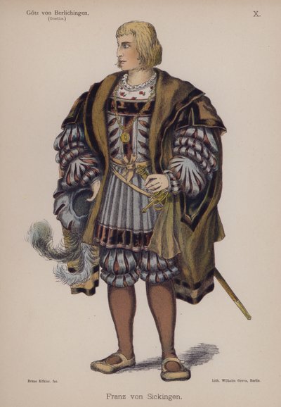 Franz von Sickingen, da Gotz von Berlichingen di Goethe da German School