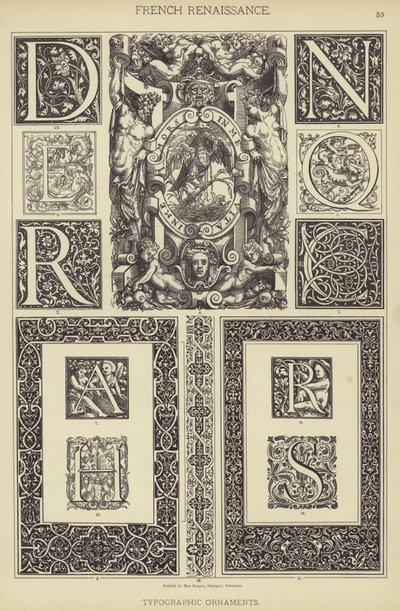 Rinascimento francese, ornamenti tipografici da German School