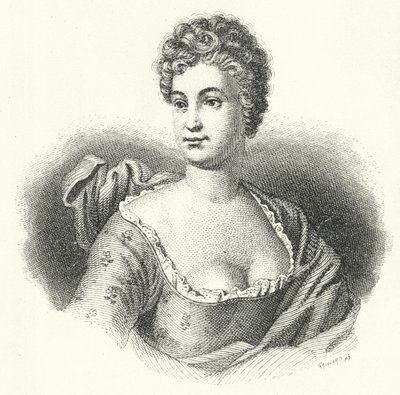 Friederike Caroline Neuber, attrice e direttrice teatrale tedesca (incisione) da German School